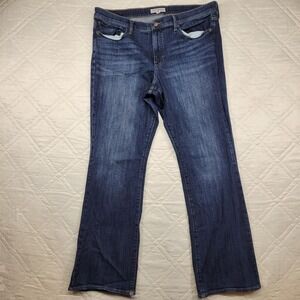 Lucky Brand Sweet Mid Rise Boot blue jeans size 16/33 R
